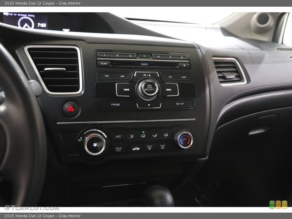 Gray Interior Controls for the 2015 Honda Civic LX Coupe #146029610