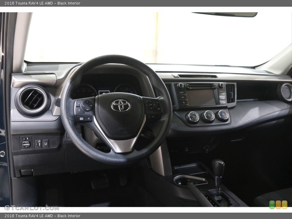 Black Interior Dashboard for the 2018 Toyota RAV4 LE AWD #146030087