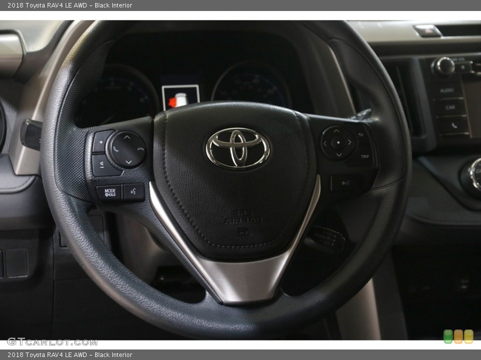 Black Interior Steering Wheel for the 2018 Toyota RAV4 LE AWD #146030102