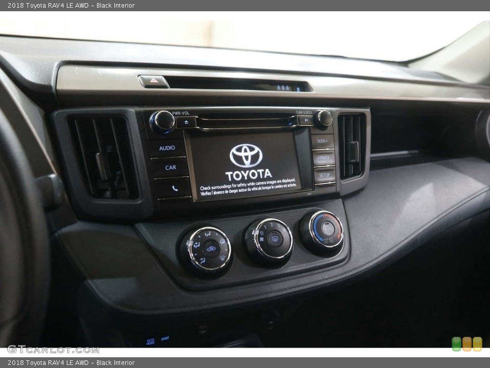 Black Interior Controls for the 2018 Toyota RAV4 LE AWD #146030138
