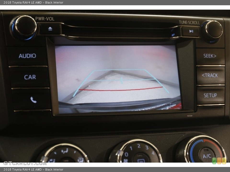 Black Interior Controls for the 2018 Toyota RAV4 LE AWD #146030195