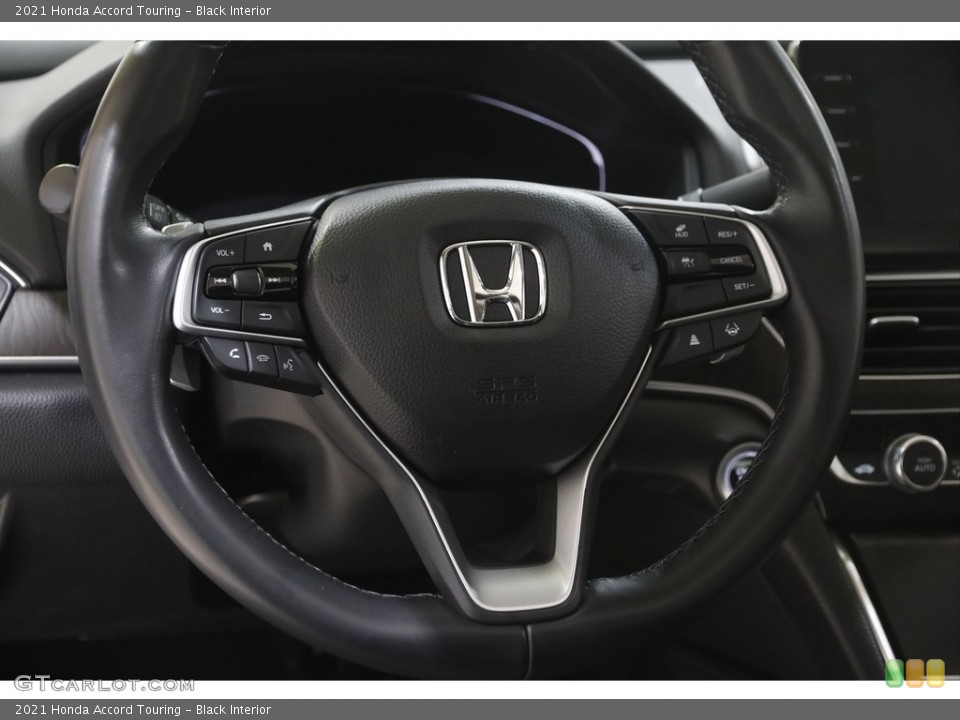 Black Interior Steering Wheel for the 2021 Honda Accord Touring #146031167