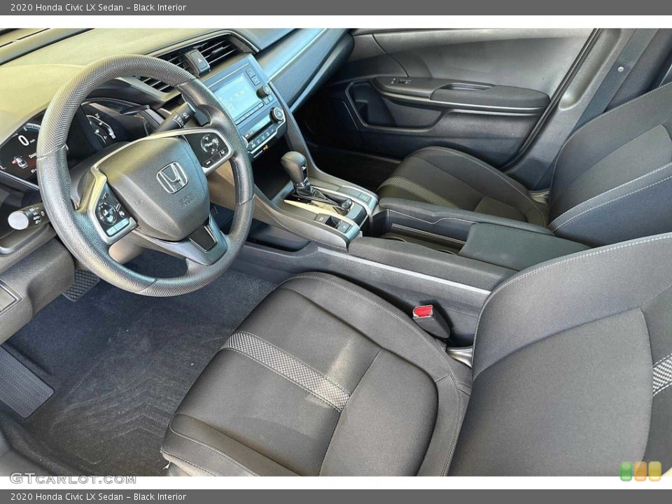 Black Interior Front Seat for the 2020 Honda Civic LX Sedan #146031590