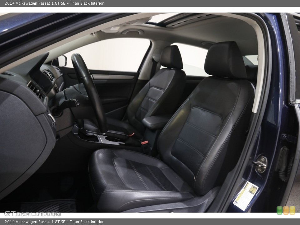 Titan Black Interior Front Seat for the 2014 Volkswagen Passat 1.8T SE #146032946