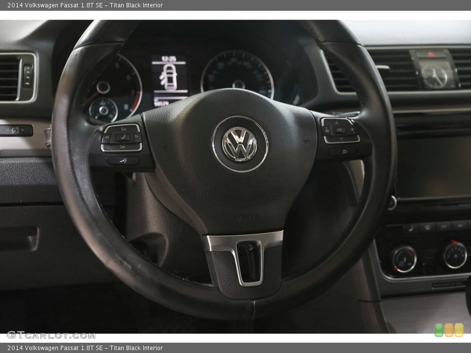 Titan Black Interior Steering Wheel for the 2014 Volkswagen Passat 1.8T SE #146032958