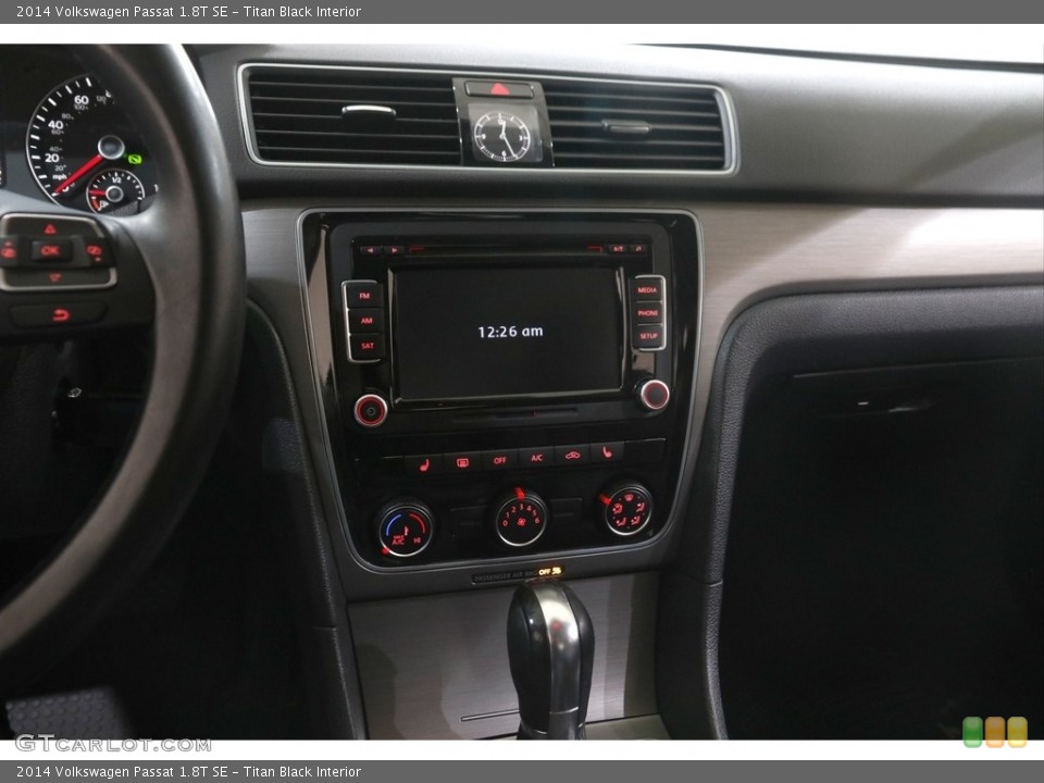 Titan Black Interior Controls for the 2014 Volkswagen Passat 1.8T SE #146032970