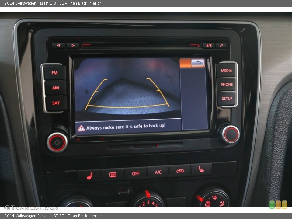 Titan Black Interior Controls for the 2014 Volkswagen Passat 1.8T SE #146032988