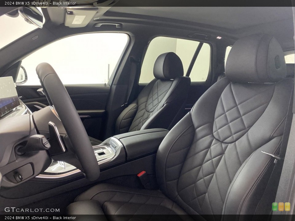 Black Interior Front Seat for the 2024 BMW X5 sDrive40i #146033282