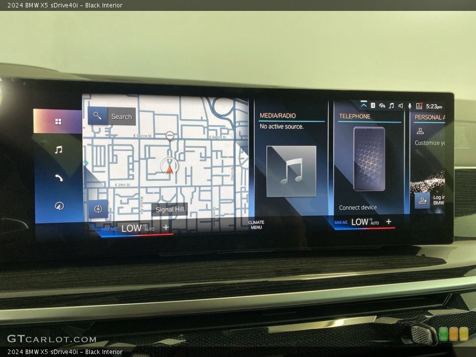 Black Interior Controls for the 2024 BMW X5 sDrive40i #146033312