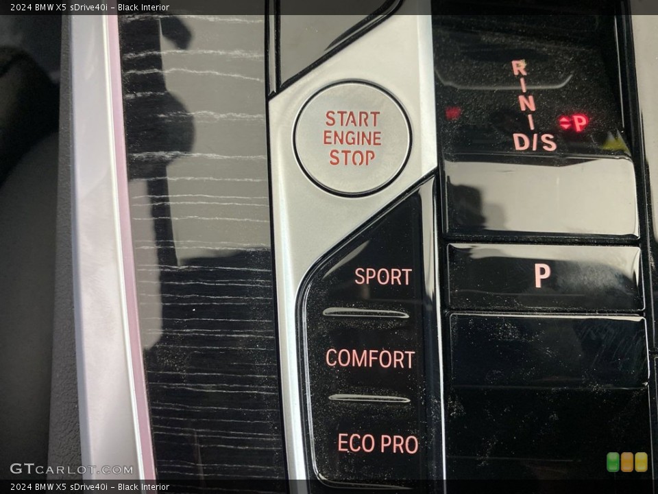 Black Interior Controls for the 2024 BMW X5 sDrive40i #146033336
