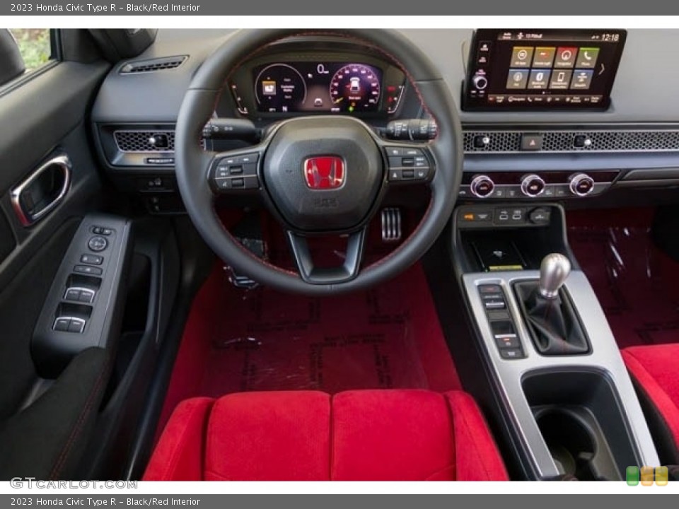 Black/Red Interior Controls for the 2023 Honda Civic Type R #146034020