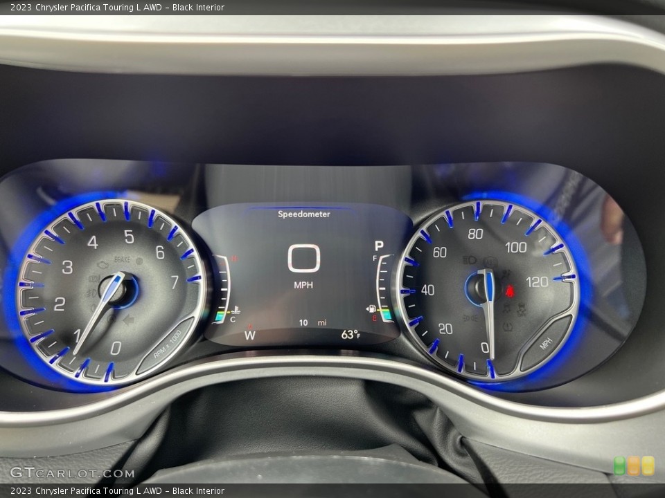Black Interior Gauges for the 2023 Chrysler Pacifica Touring L AWD #146034061