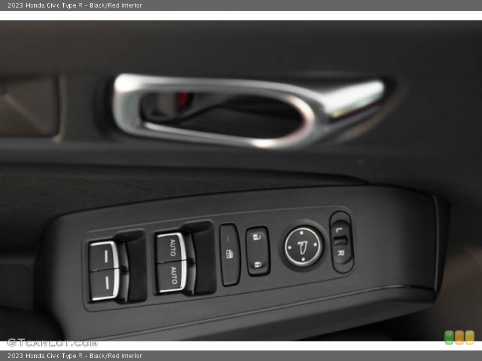 Black/Red Interior Door Panel for the 2023 Honda Civic Type R #146034388