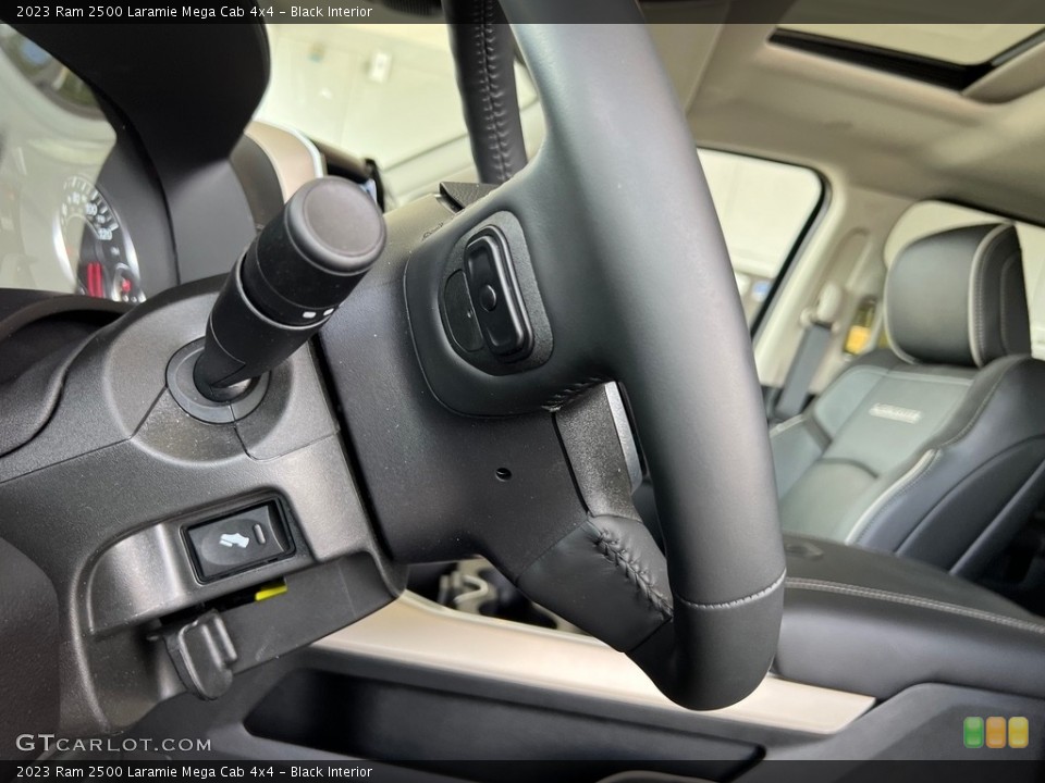 Black Interior Steering Wheel for the 2023 Ram 2500 Laramie Mega Cab 4x4 #146034520