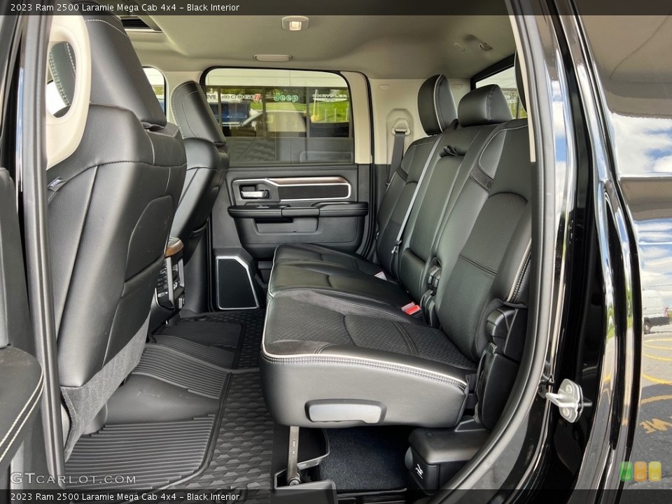 Black Interior Rear Seat for the 2023 Ram 2500 Laramie Mega Cab 4x4 #146034535