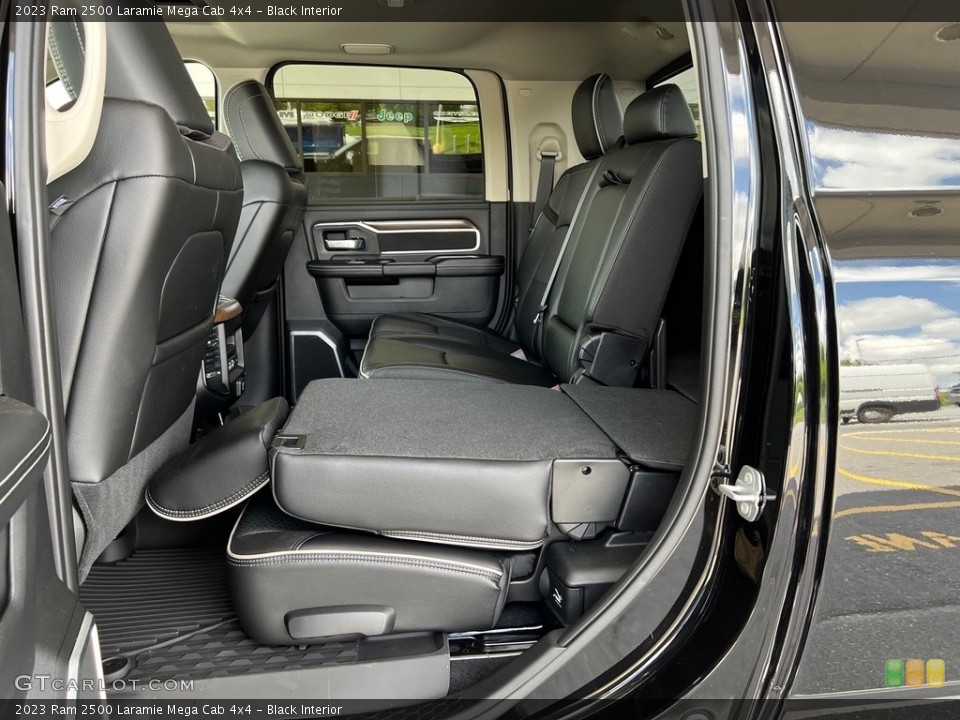 Black Interior Rear Seat for the 2023 Ram 2500 Laramie Mega Cab 4x4 #146034550