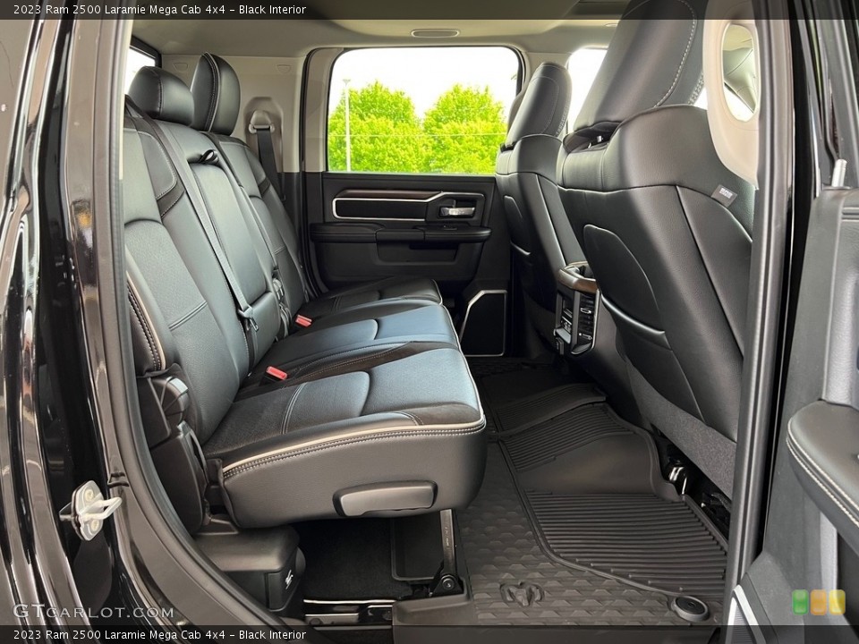 Black Interior Rear Seat for the 2023 Ram 2500 Laramie Mega Cab 4x4 #146034586