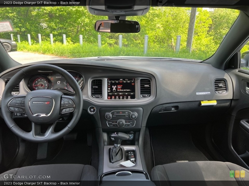 Black Interior Dashboard for the 2023 Dodge Charger SXT Blacktop #146034589