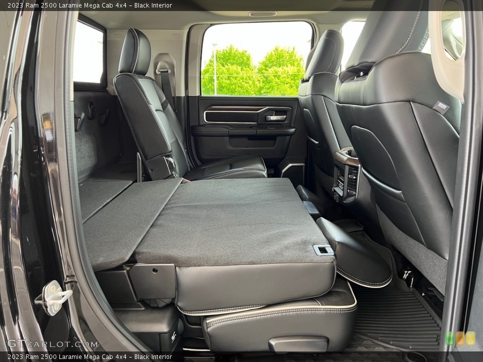 Black Interior Rear Seat for the 2023 Ram 2500 Laramie Mega Cab 4x4 #146034601