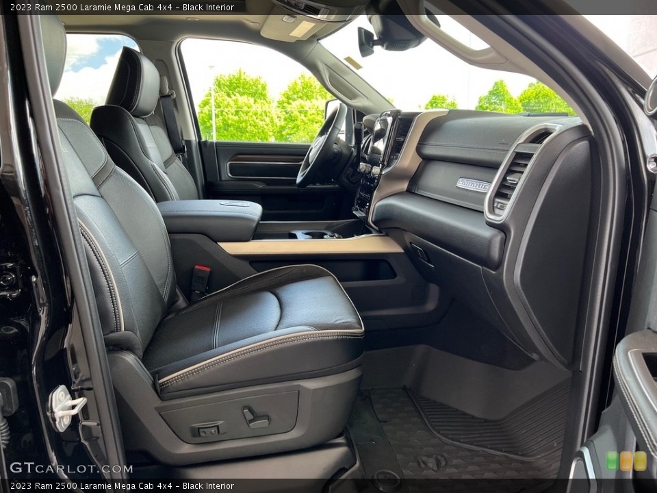 Black Interior Front Seat for the 2023 Ram 2500 Laramie Mega Cab 4x4 #146034616