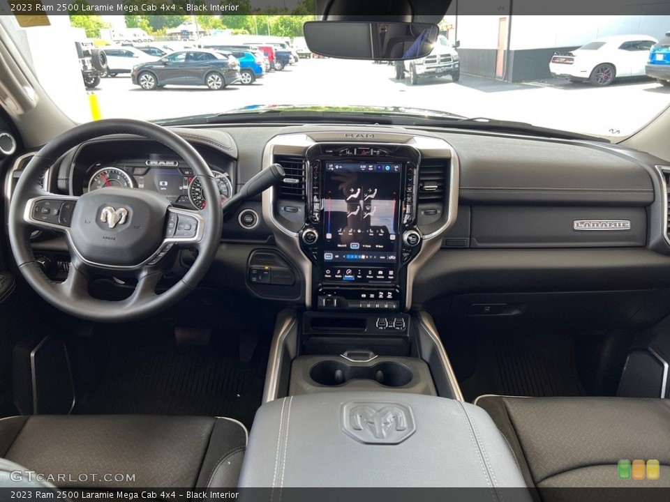 Black Interior Dashboard for the 2023 Ram 2500 Laramie Mega Cab 4x4 #146034634