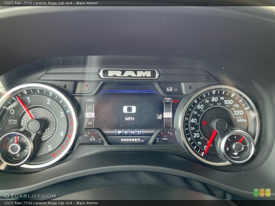 Black Interior Gauges for the 2023 Ram 2500 Laramie Mega Cab 4x4 #146034652