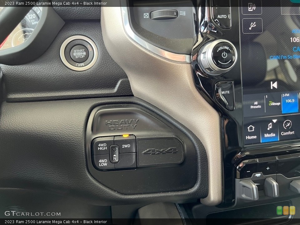 Black Interior Controls for the 2023 Ram 2500 Laramie Mega Cab 4x4 #146034667