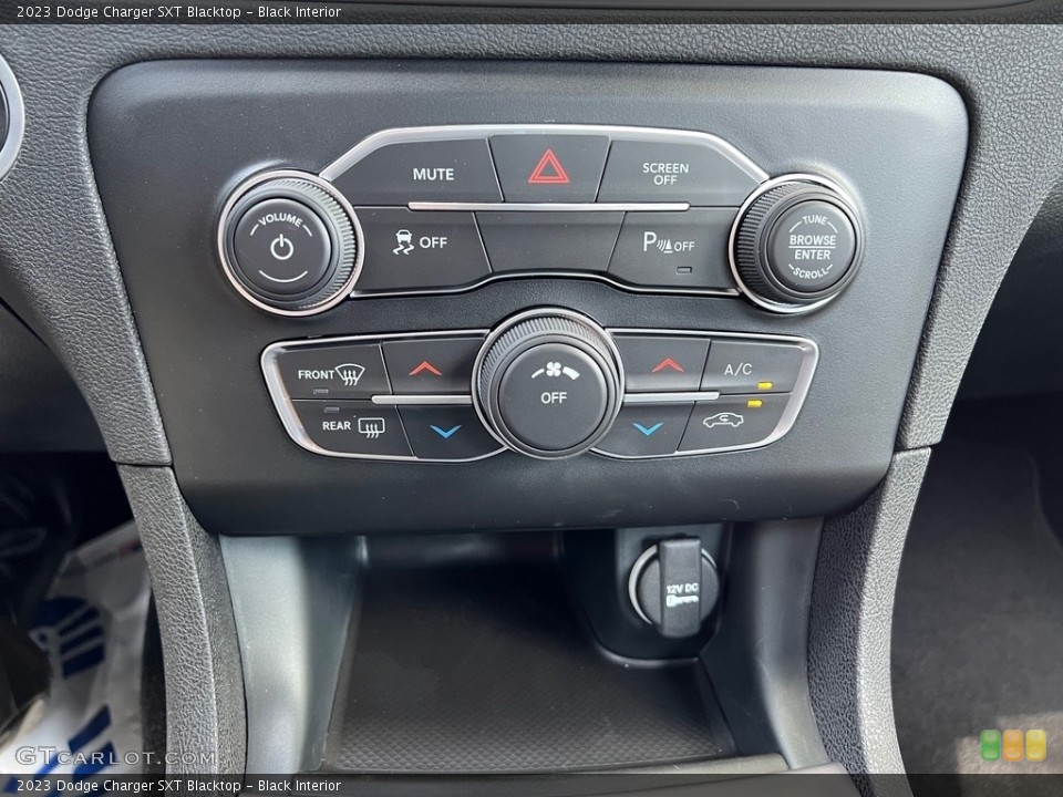 Black Interior Controls for the 2023 Dodge Charger SXT Blacktop #146034676