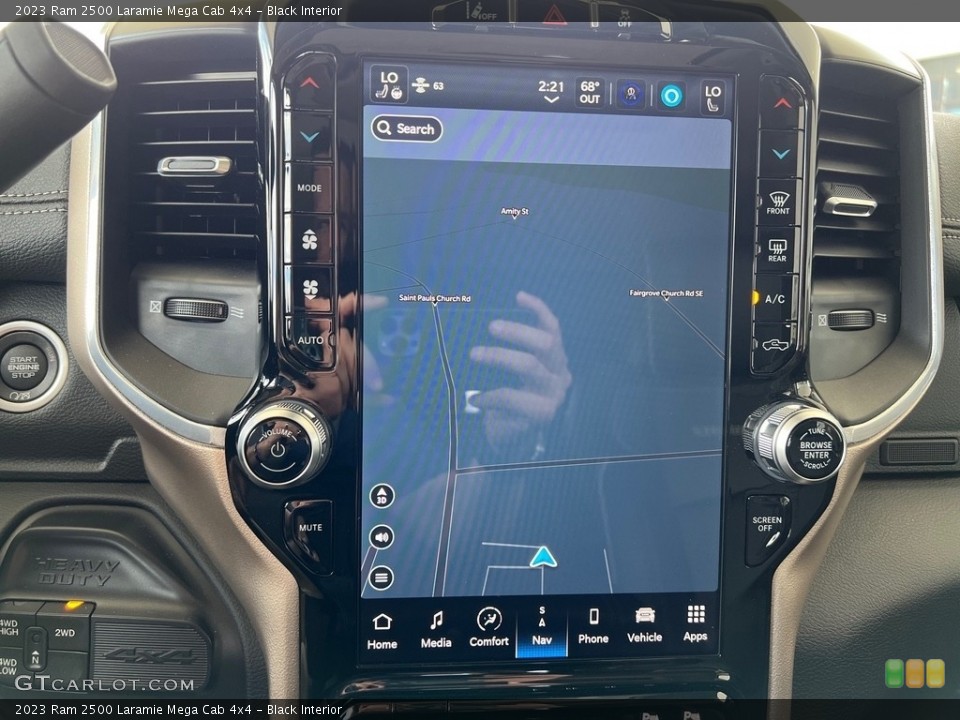 Black Interior Navigation for the 2023 Ram 2500 Laramie Mega Cab 4x4 #146034697