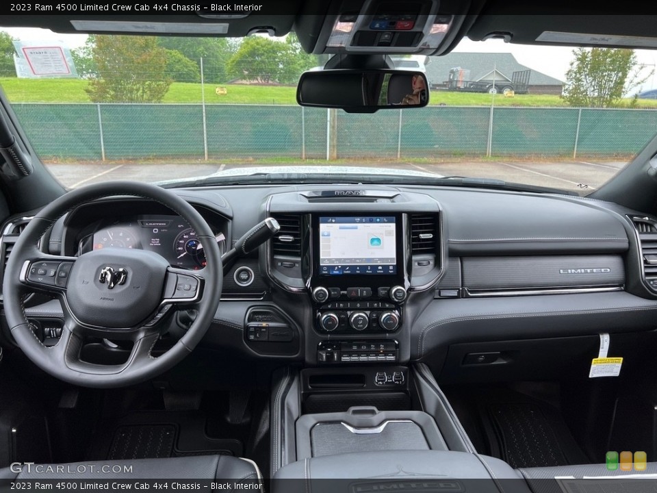 Black Interior Dashboard for the 2023 Ram 4500 Limited Crew Cab 4x4 Chassis #146035036