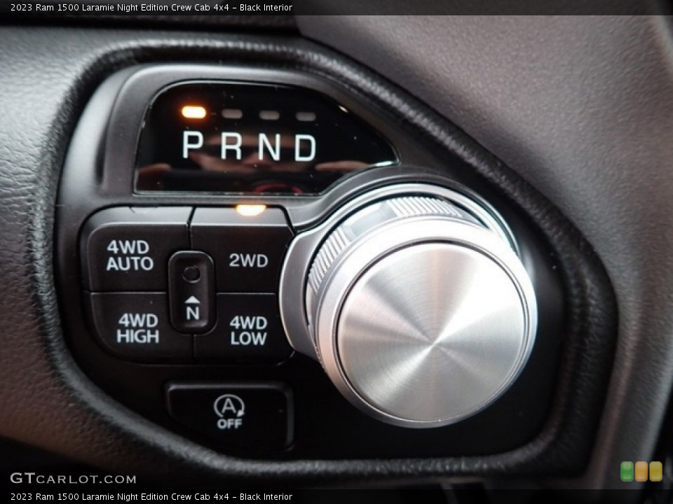 Black Interior Transmission for the 2023 Ram 1500 Laramie Night Edition Crew Cab 4x4 #146037025