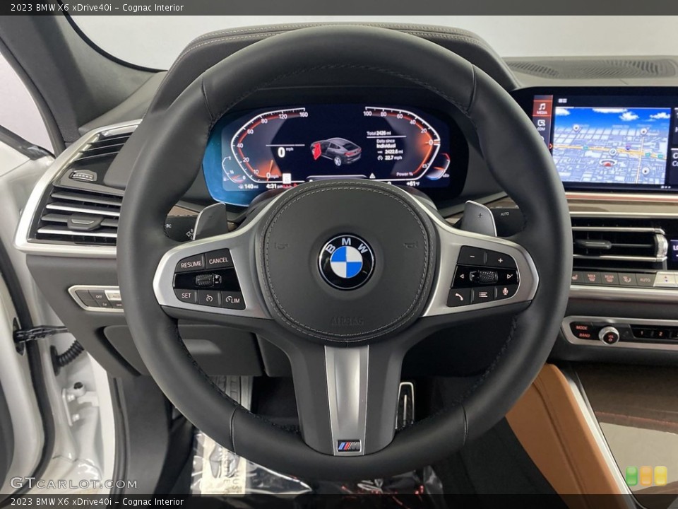 Cognac Interior Steering Wheel for the 2023 BMW X6 xDrive40i #146038667