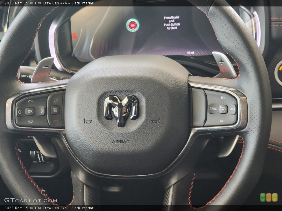Black Interior Steering Wheel for the 2023 Ram 1500 TRX Crew Cab 4x4 #146039306