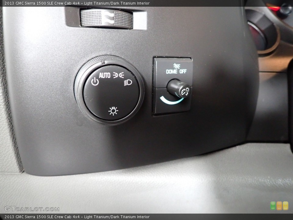 Light Titanium/Dark Titanium Interior Controls for the 2013 GMC Sierra 1500 SLE Crew Cab 4x4 #146039606