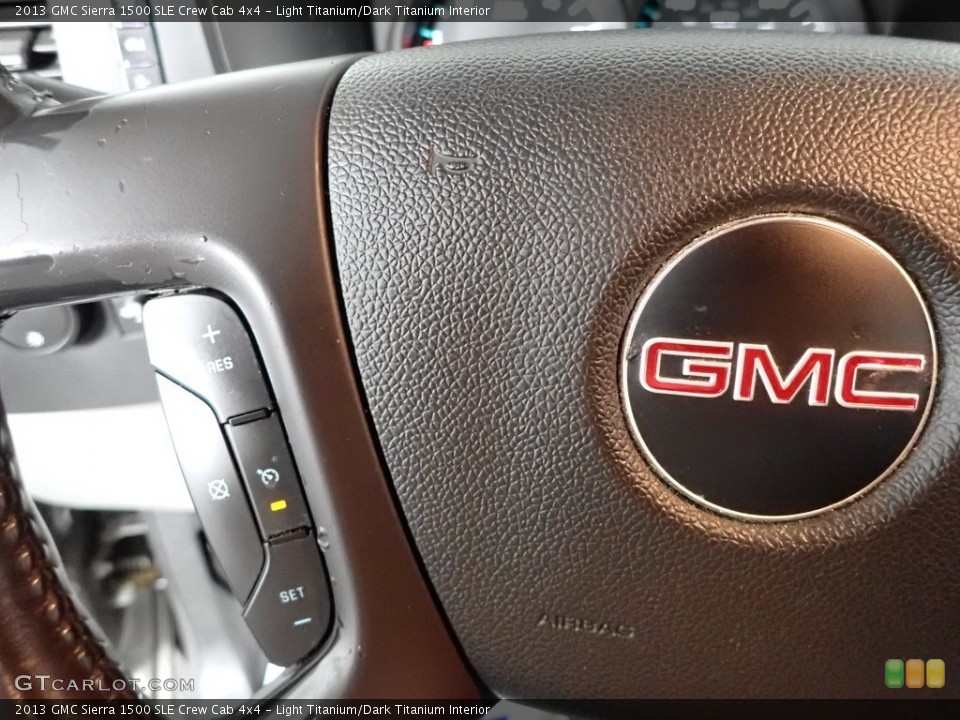 Light Titanium/Dark Titanium Interior Steering Wheel for the 2013 GMC Sierra 1500 SLE Crew Cab 4x4 #146039665