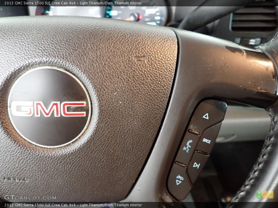 Light Titanium/Dark Titanium Interior Steering Wheel for the 2013 GMC Sierra 1500 SLE Crew Cab 4x4 #146039681