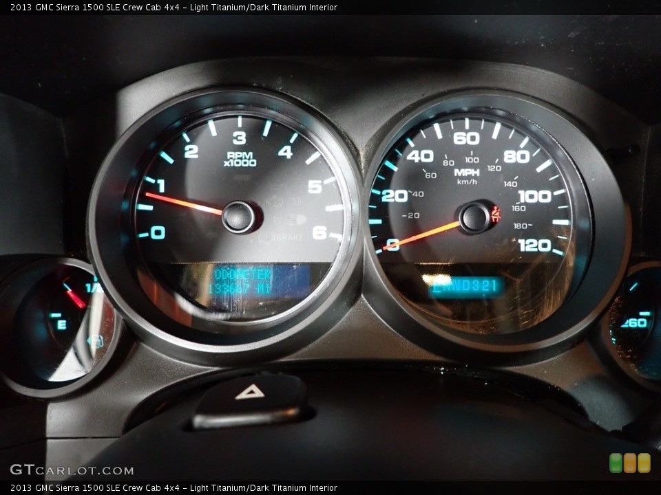 Light Titanium/Dark Titanium Interior Gauges for the 2013 GMC Sierra 1500 SLE Crew Cab 4x4 #146039690