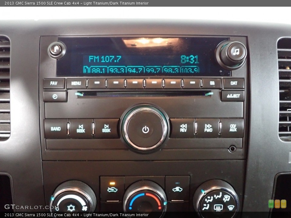 Light Titanium/Dark Titanium Interior Controls for the 2013 GMC Sierra 1500 SLE Crew Cab 4x4 #146039726