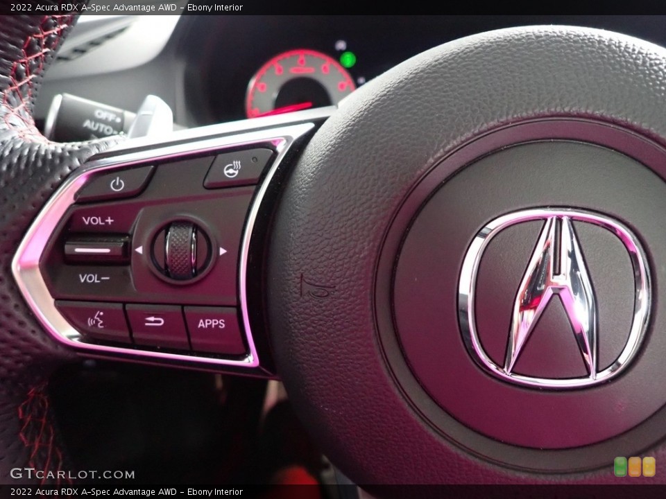 Ebony Interior Steering Wheel for the 2022 Acura RDX A-Spec Advantage AWD #146040809