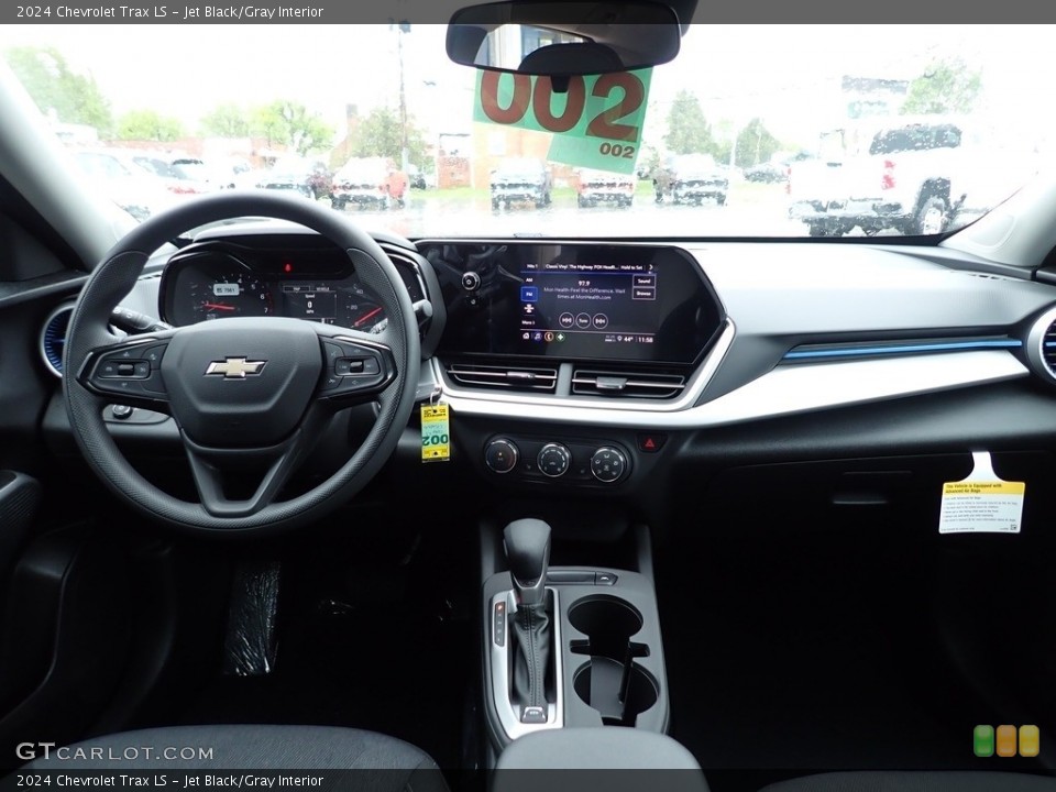 Jet Black/Gray Interior Dashboard for the 2024 Chevrolet Trax LS #146041172