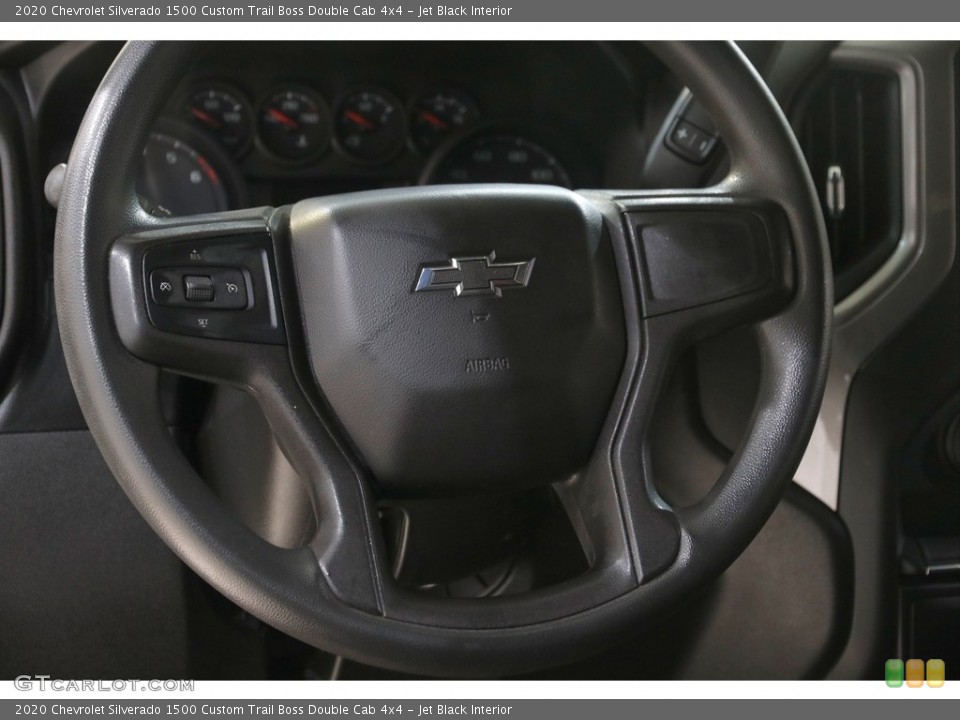 Jet Black Interior Steering Wheel for the 2020 Chevrolet Silverado 1500 Custom Trail Boss Double Cab 4x4 #146041612