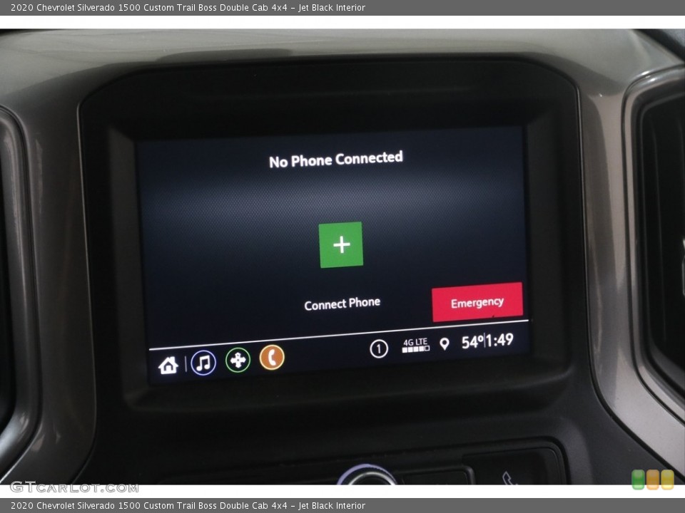 Jet Black Interior Controls for the 2020 Chevrolet Silverado 1500 Custom Trail Boss Double Cab 4x4 #146041688