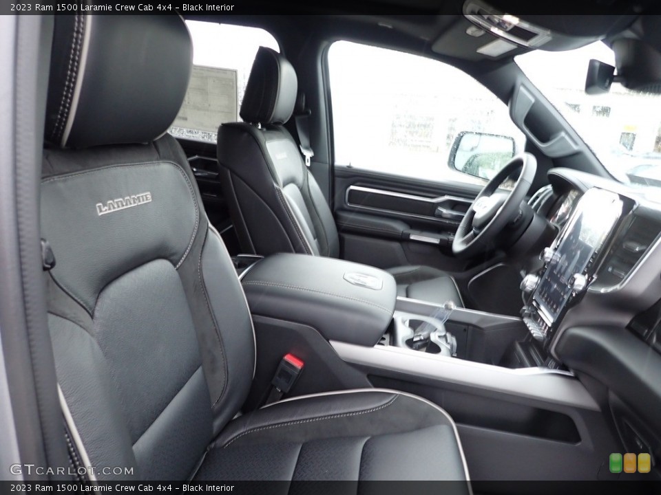 Black Interior Front Seat for the 2023 Ram 1500 Laramie Crew Cab 4x4 #146043221