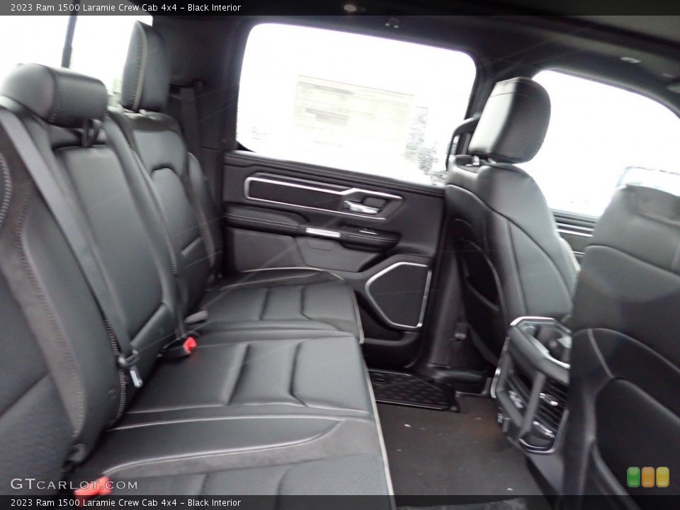 Black Interior Rear Seat for the 2023 Ram 1500 Laramie Crew Cab 4x4 #146043254