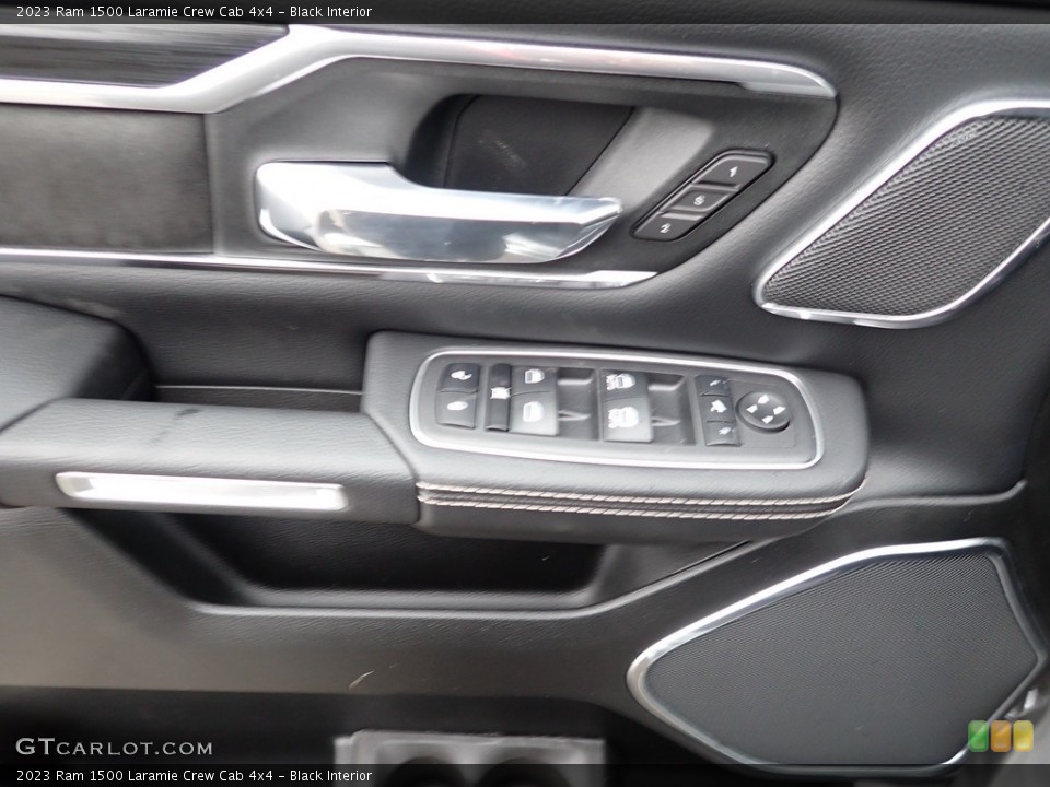 Black Interior Door Panel for the 2023 Ram 1500 Laramie Crew Cab 4x4 #146043356