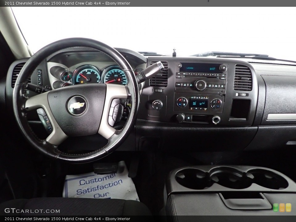 Ebony Interior Dashboard for the 2011 Chevrolet Silverado 1500 Hybrid Crew Cab 4x4 #146044157
