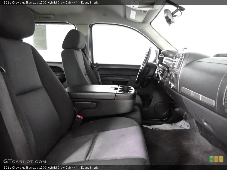 Ebony Interior Front Seat for the 2011 Chevrolet Silverado 1500 Hybrid Crew Cab 4x4 #146044192