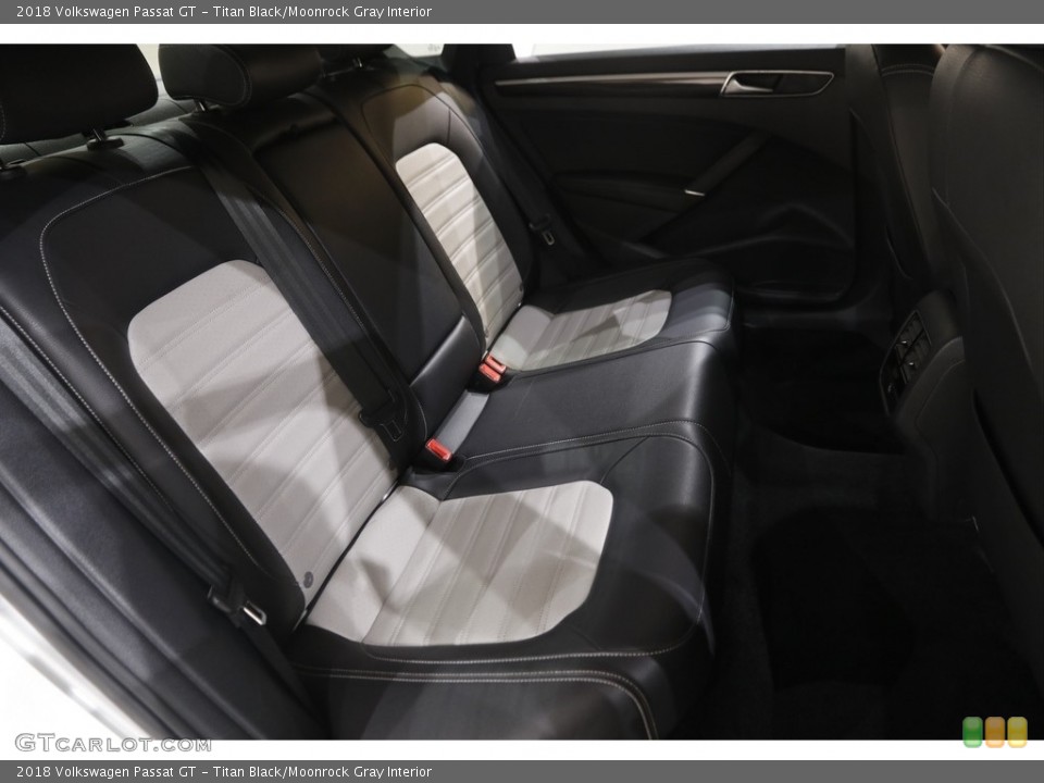 Titan Black/Moonrock Gray Interior Rear Seat for the 2018 Volkswagen Passat GT #146044436