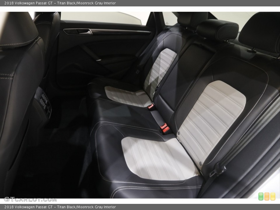 Titan Black/Moonrock Gray Interior Rear Seat for the 2018 Volkswagen Passat GT #146044448