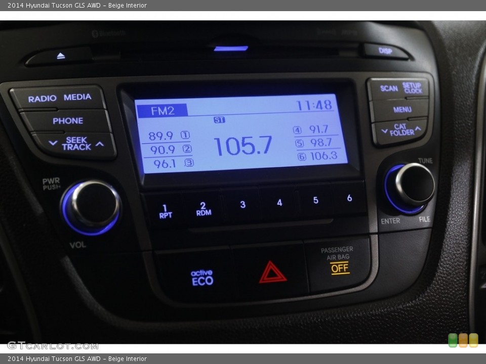 Beige Interior Audio System for the 2014 Hyundai Tucson GLS AWD #146048049